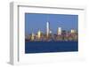 Statue of Liberty, One World Trade Center and Downtown Manhattan across the Hudson River-Gavin Hellier-Framed Photographic Print