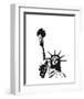 Statue of Liberty (outline)-Erin Clark-Framed Art Print