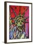 Statue Of Liberty Painting-Rock Demarco-Framed Giclee Print