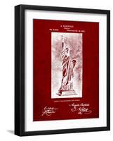Statue Of Liberty Patent-Cole Borders-Framed Art Print