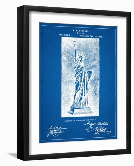 Statue Of Liberty Patent-null-Framed Art Print