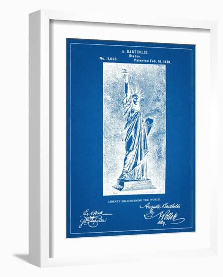 Statue Of Liberty Patent-null-Framed Art Print