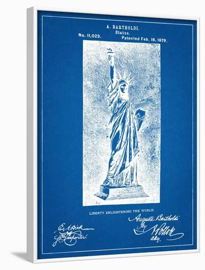 Statue Of Liberty Patent-null-Framed Art Print