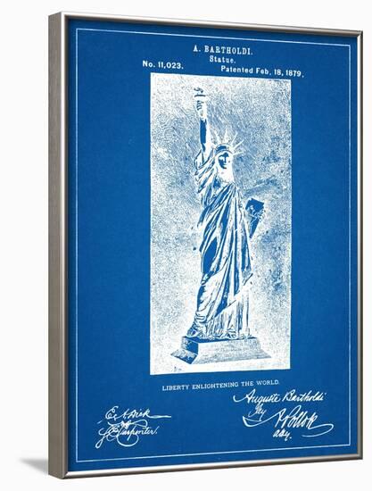 Statue Of Liberty Patent-null-Framed Art Print