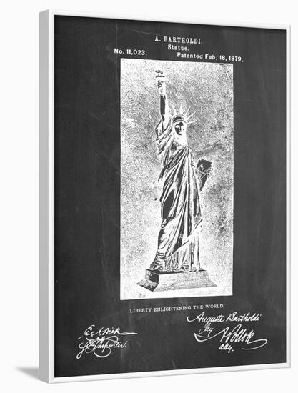 Statue Of Liberty Patent-null-Framed Art Print