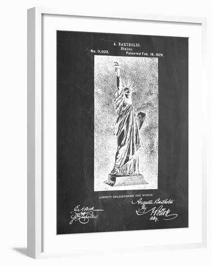 Statue Of Liberty Patent-null-Framed Art Print