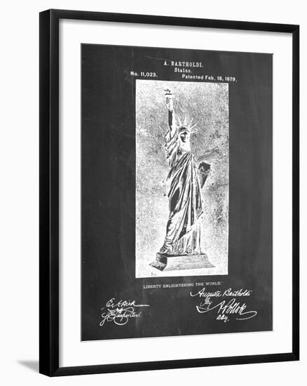 Statue Of Liberty Patent-null-Framed Art Print