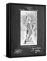 Statue Of Liberty Patent-null-Framed Stretched Canvas