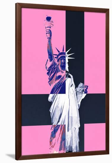 Statue of Liberty - Pop Art - Pink Ladies - New York - United States-Philippe Hugonnard-Framed Photographic Print
