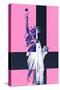 Statue of Liberty - Pop Art - Pink Ladies - New York - United States-Philippe Hugonnard-Stretched Canvas