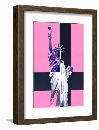 Statue of Liberty - Pop Art - Pink Ladies - New York - United States-Philippe Hugonnard-Framed Photographic Print