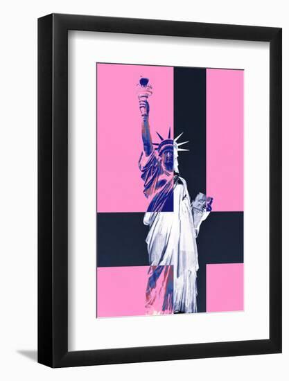 Statue of Liberty - Pop Art - Pink Ladies - New York - United States-Philippe Hugonnard-Framed Photographic Print