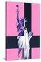 Statue of Liberty - Pop Art - Pink Ladies - New York - United States-Philippe Hugonnard-Stretched Canvas