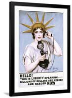 Statue of Liberty Poster by Z.P. Nikolaki-null-Framed Premium Giclee Print