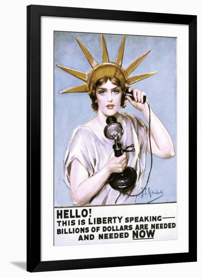 Statue of Liberty Poster by Z.P. Nikolaki-null-Framed Premium Giclee Print