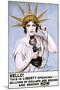 Statue of Liberty Poster by Z.P. Nikolaki-null-Mounted Premium Giclee Print