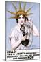 Statue of Liberty Poster by Z.P. Nikolaki-null-Mounted Giclee Print