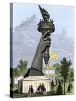Statue of Liberty's Torch on Display at the Centennial Exposition, Philadelphia, 1876-null-Stretched Canvas