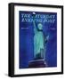 "Statue of Liberty," Saturday Evening Post Cover, January 10, 1942-Ivan Dmitri-Framed Giclee Print