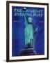 "Statue of Liberty," Saturday Evening Post Cover, January 10, 1942-Ivan Dmitri-Framed Giclee Print