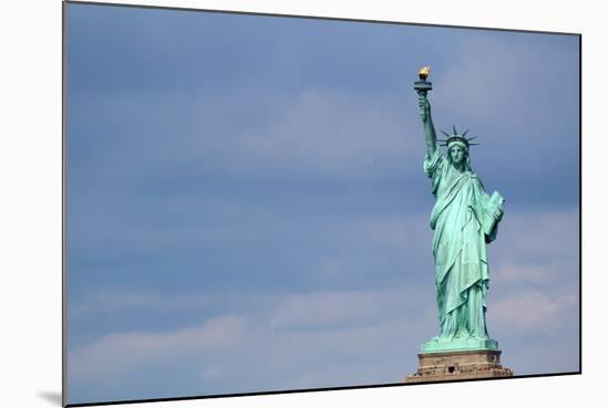 Statue of Liberty Sculpture, on Liberty Island in the Middle of New York Harbor, Manhattan.-Carlos Neto-Mounted Photographic Print