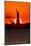 Statue of Liberty sunset. NYC harbor, Manhattan-null-Mounted Photographic Print