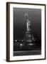 Statue of Liberty sunset. NYC harbor, Manhattan-null-Framed Photographic Print