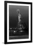 Statue of Liberty sunset. NYC harbor, Manhattan-null-Framed Photographic Print