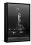 Statue of Liberty sunset. NYC harbor, Manhattan-null-Framed Stretched Canvas