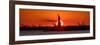 Statue of Liberty sunset. NYC harbor, Manhattan-null-Framed Photographic Print