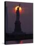 Statue of Liberty, Sunset, NYC-Kurt Freundlinger-Stretched Canvas