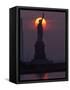 Statue of Liberty, Sunset, NYC-Kurt Freundlinger-Framed Stretched Canvas