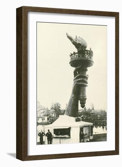 Statue of Liberty Torch, New York-null-Framed Art Print