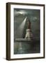 Statue of Liberty, Torch Spotlight-null-Framed Art Print