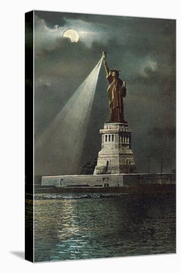 Statue of Liberty, Torch Spotlight-null-Stretched Canvas