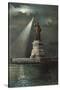 Statue of Liberty, Torch Spotlight-null-Stretched Canvas