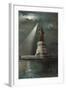 Statue of Liberty, Torch Spotlight-null-Framed Art Print