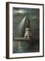 Statue of Liberty, Torch Spotlight-null-Framed Art Print