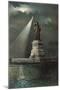 Statue of Liberty, Torch Spotlight-null-Mounted Art Print