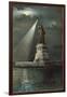 Statue of Liberty, Torch Spotlight-null-Framed Art Print