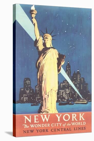 Statue of Liberty Travel Poster-null-Stretched Canvas