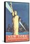 Statue of Liberty Travel Poster-null-Framed Stretched Canvas