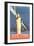 Statue of Liberty Travel Poster-null-Framed Art Print
