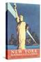 Statue of Liberty Travel Poster-null-Stretched Canvas