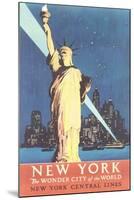 Statue of Liberty Travel Poster-null-Mounted Art Print