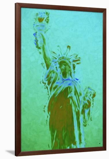 Statue of Liberty V - In the Style of Oil Painting-Philippe Hugonnard-Framed Giclee Print