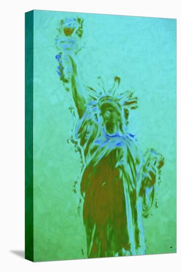 Statue of Liberty V - In the Style of Oil Painting-Philippe Hugonnard-Stretched Canvas