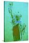 Statue of Liberty V - In the Style of Oil Painting-Philippe Hugonnard-Stretched Canvas