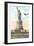 Statue of Liberty with Biplane, New York City-null-Framed Art Print