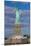 Statue Of Liberty with city in the background, Manhattan, New York City, New York State, USA-null-Mounted Photographic Print